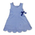 Game Day Ready Athletic Dress - Blue Gingham