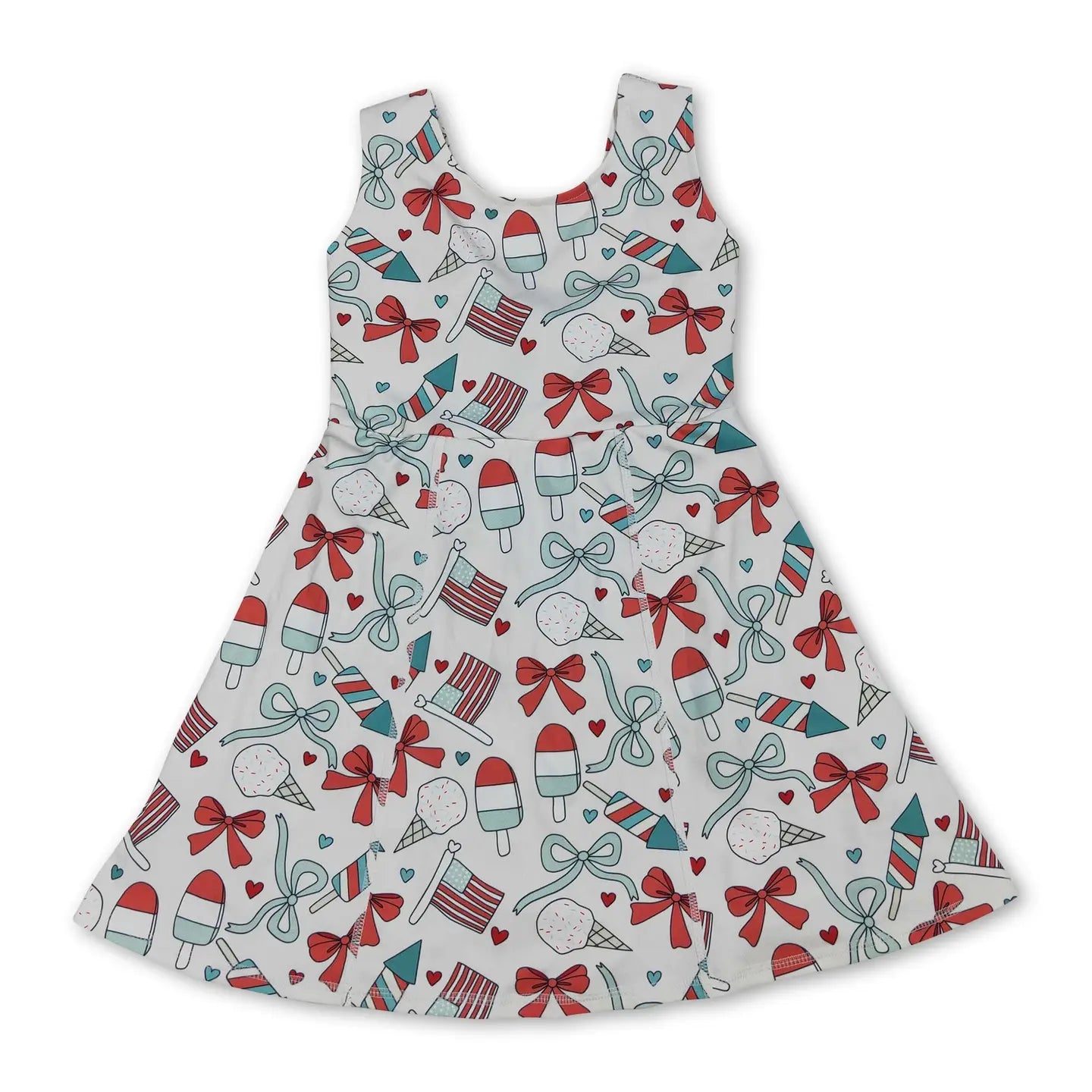 Popsicle Athletic Dress- RWB