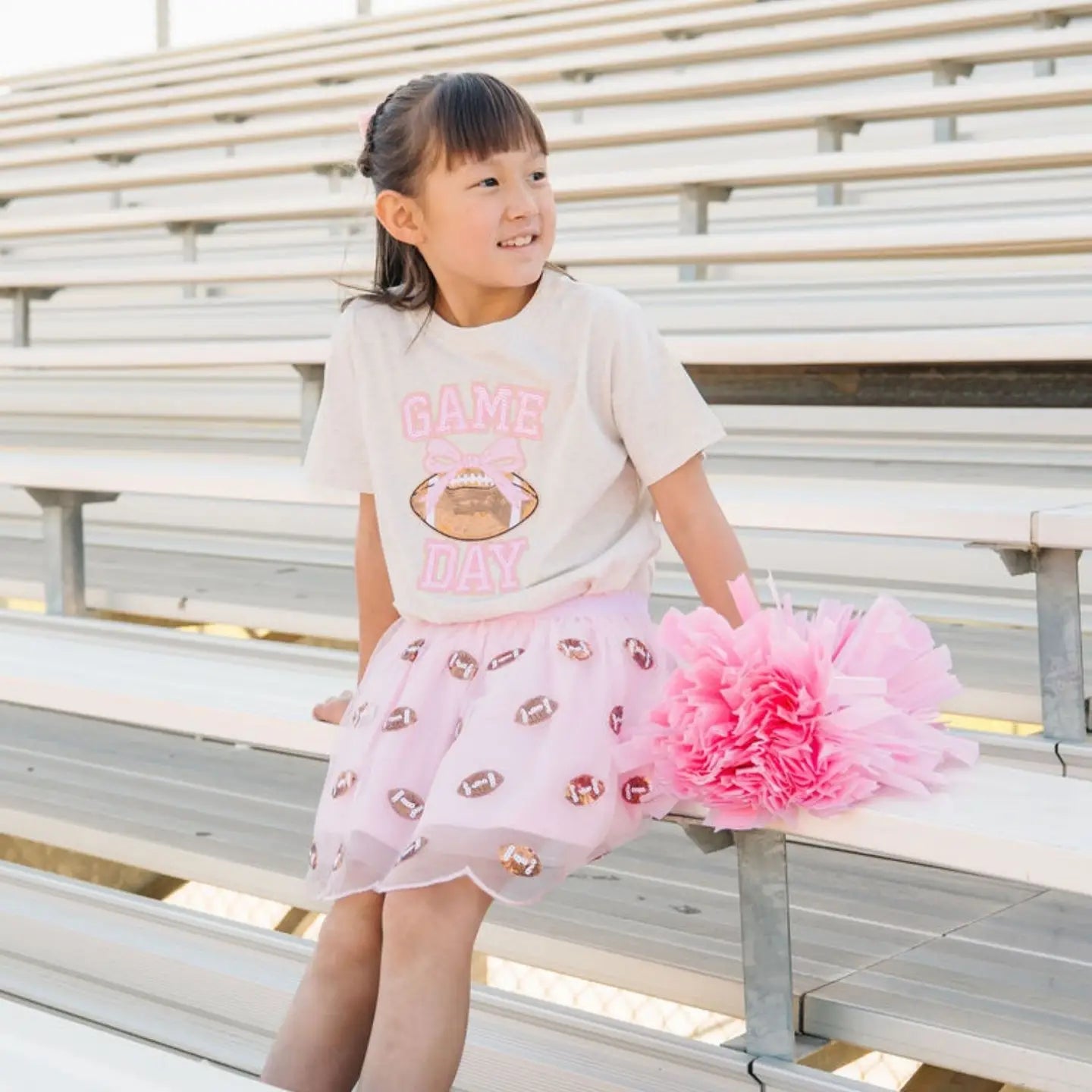 Mini Sequin Football Tutu Skirt
