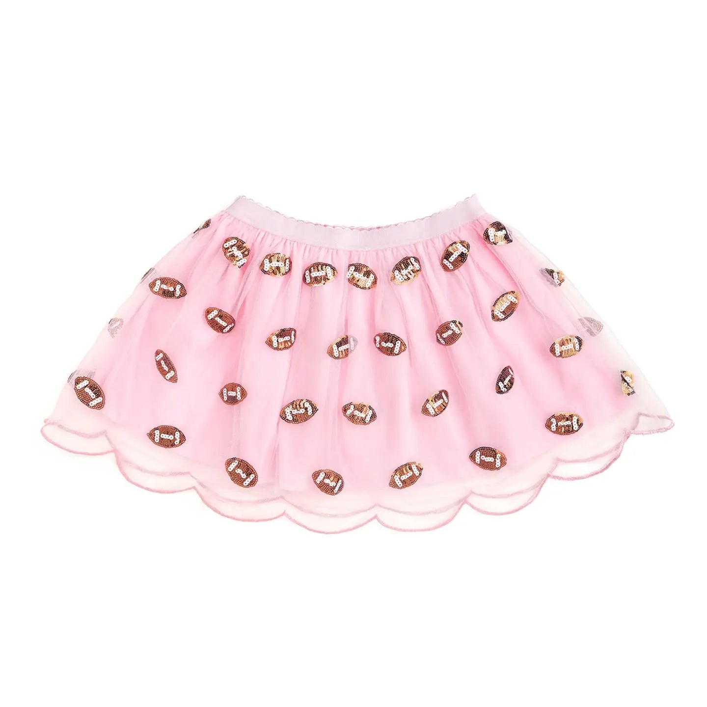 Mini Sequin Football Tutu Skirt