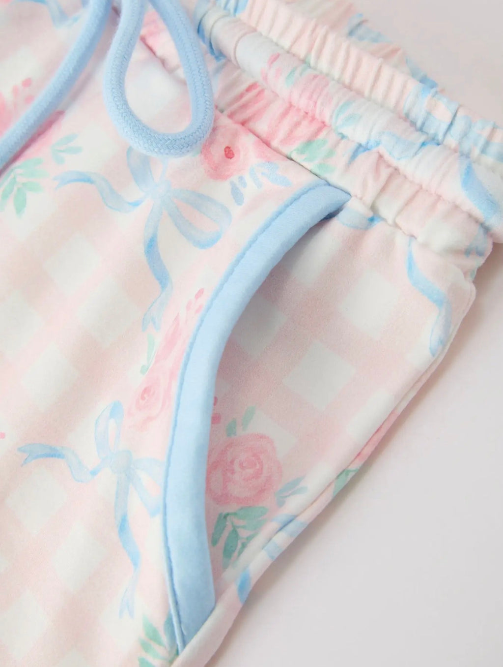 Sweet Floral and Bow Short Set