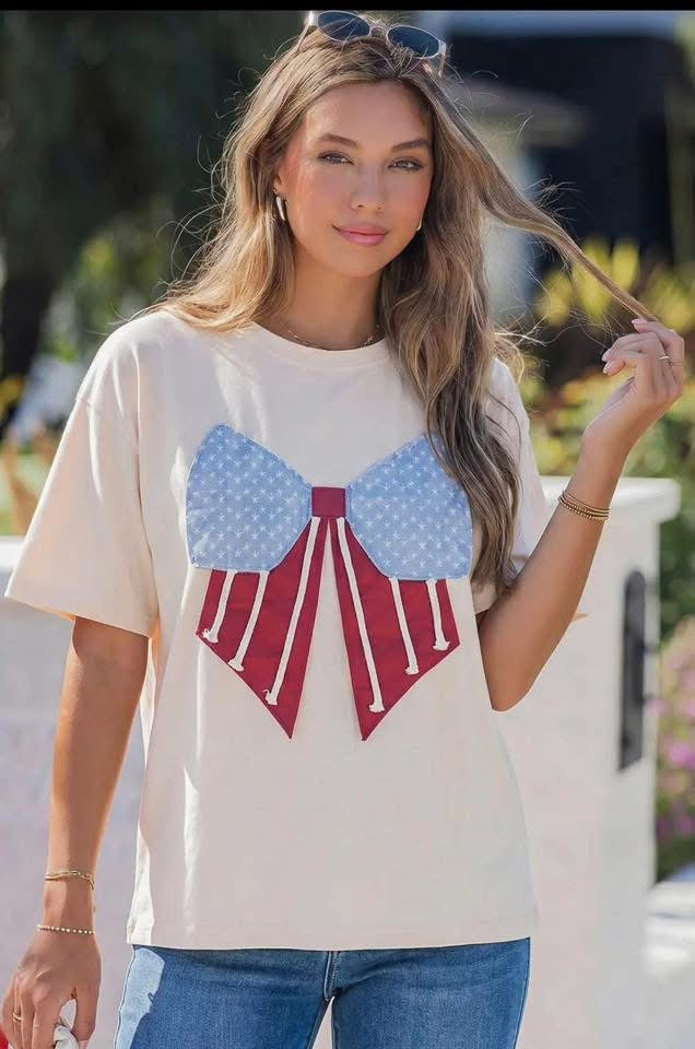 Americana bow tee