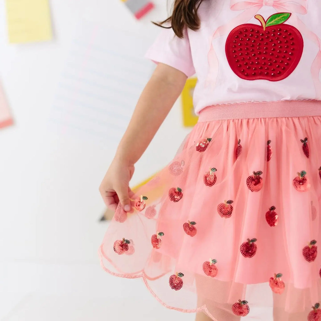 Apple Rhinestone Tee