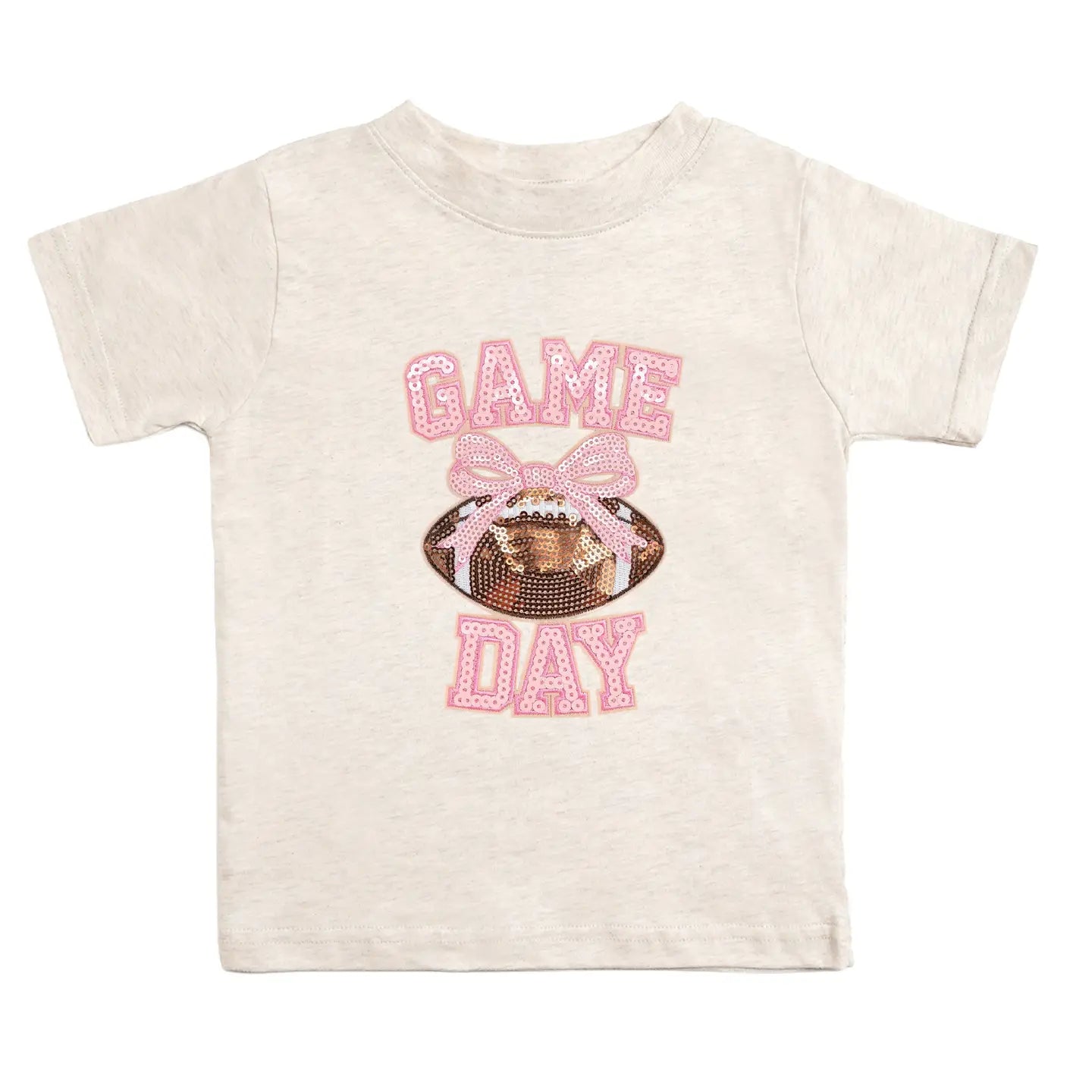 Game Day Sequin Patch Short Sleeve Tee